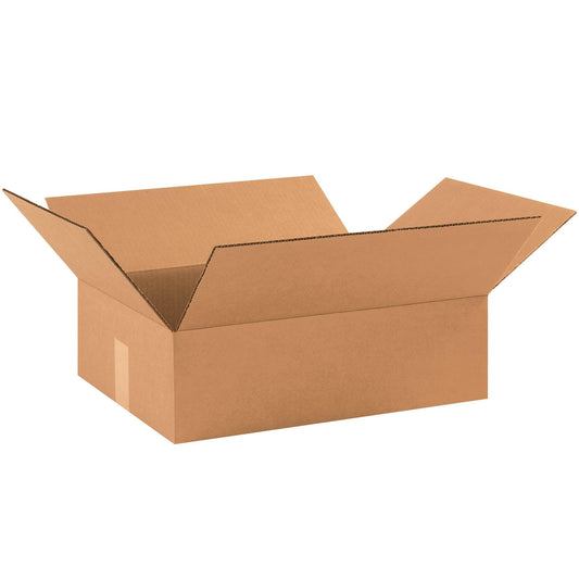 17 1/2 x 12 x 3" Flat Corrugated Boxes - 17123