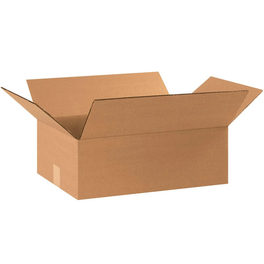 17 1/4 x 11 1/4 x 4" Flat Corrugated Boxes - 17114 Box Packaging Partner