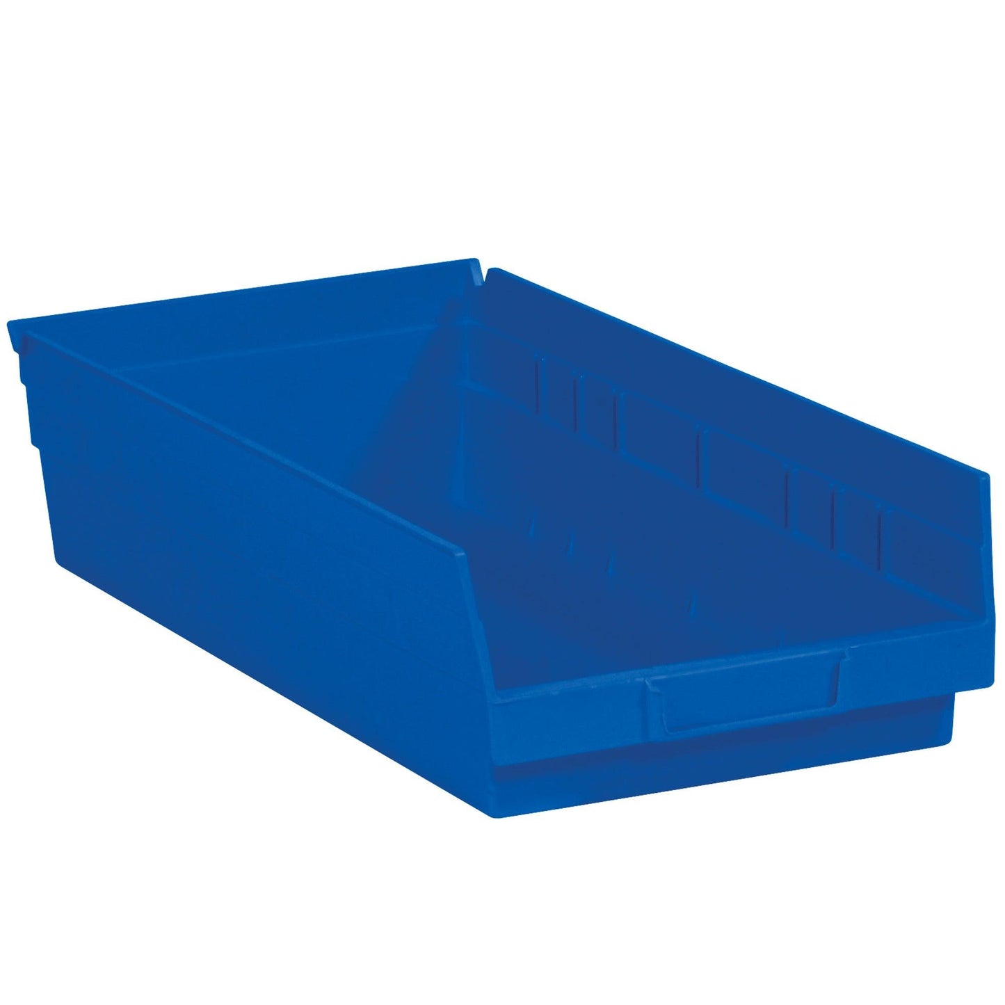 17 7/8 x 8 3/8 x 4" Blue Plastic Shelf Bin Boxes - BINPS113B