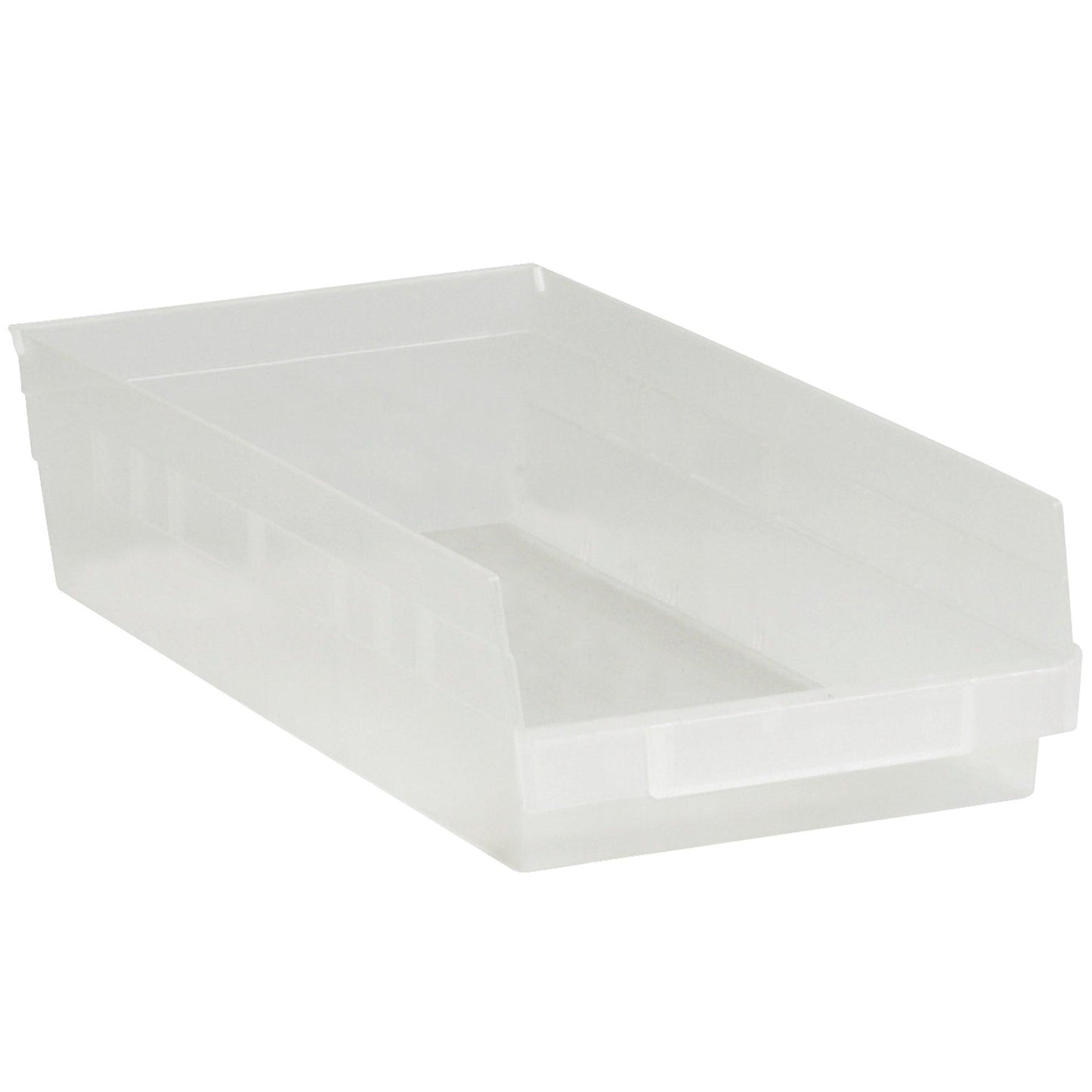 17 7/8 x 8 3/8 x 4" Clear Plastic Shelf Bin Boxes - BINPS113CL