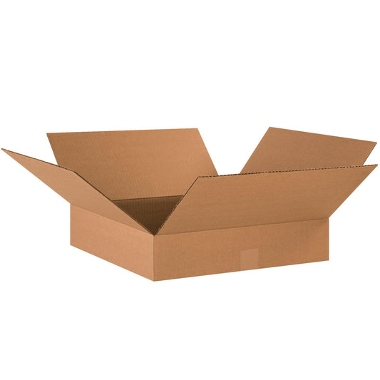 17 x 17 x 4" Flat Corrugated Boxes - 17174