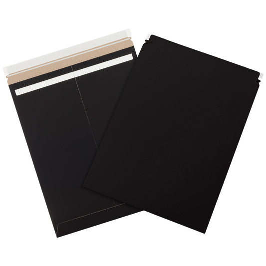 17 x 21" Black Self-Seal Stayflats Plus® Mailers - RM1721BK