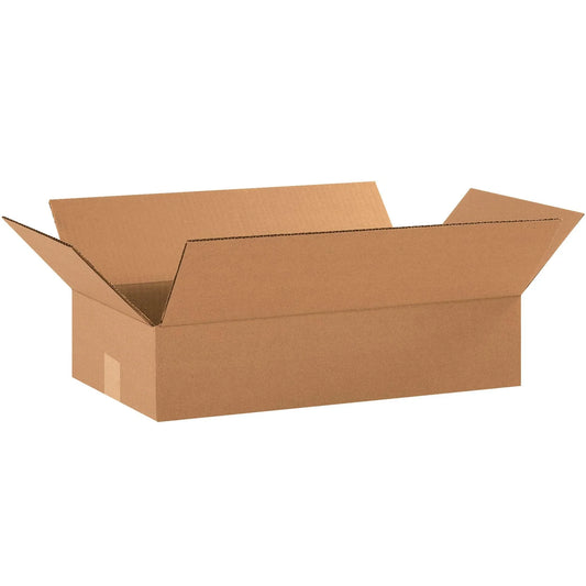 18 x 10 x 4" Flat Corrugated Boxes - 18104 Box Packaging Partner