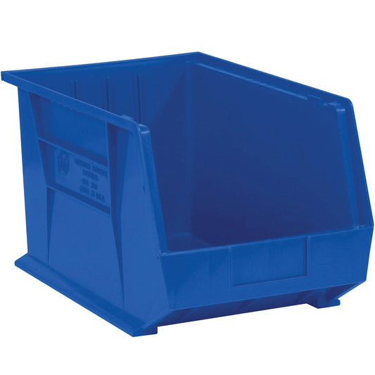 18 x 11 x 10" Blue Plastic Stack & Hang Bin Boxes - BINP1811B Box Packaging Partner