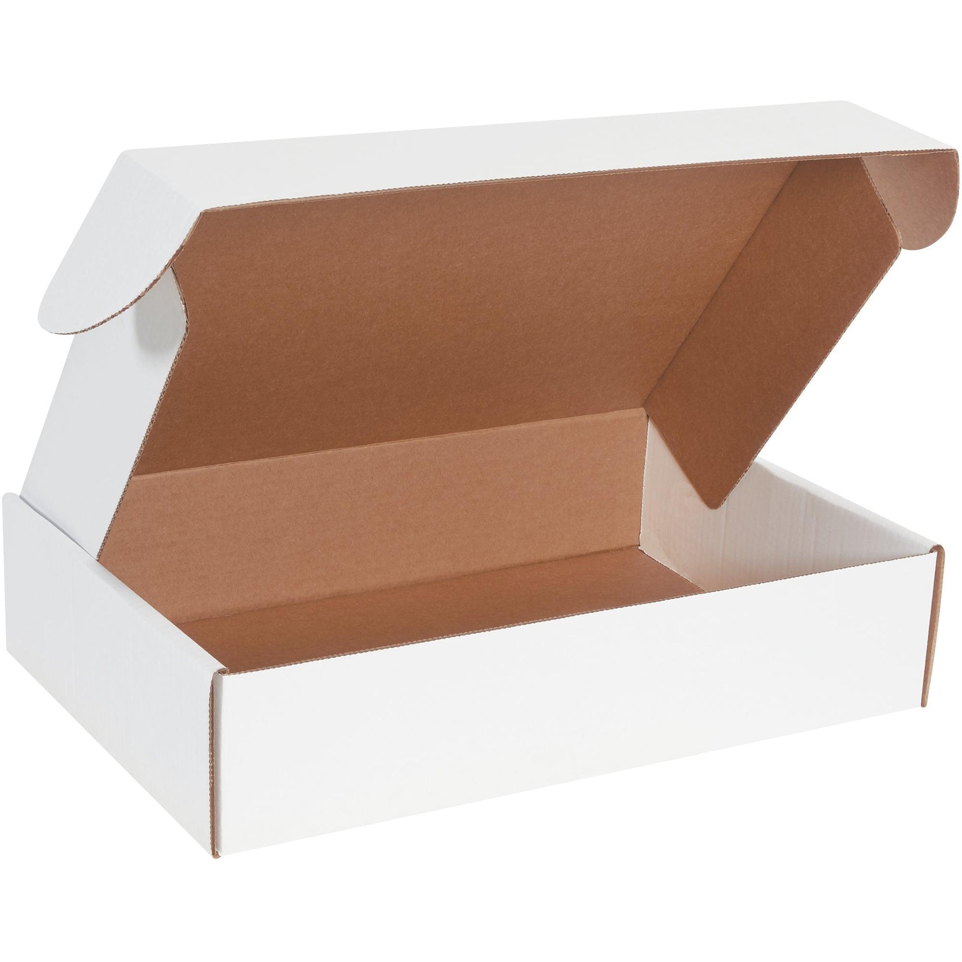 18 x 12 x 4" White Deluxe Literature Mailers - MFL18124