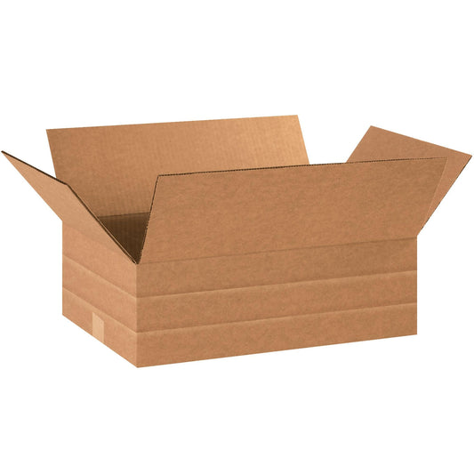 18 x 12 x 6" Multi-Depth Corrugated Boxes - MD18126