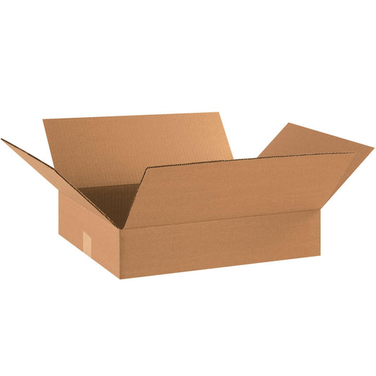 18 x 14 x 4" Flat Corrugated Boxes - 18144