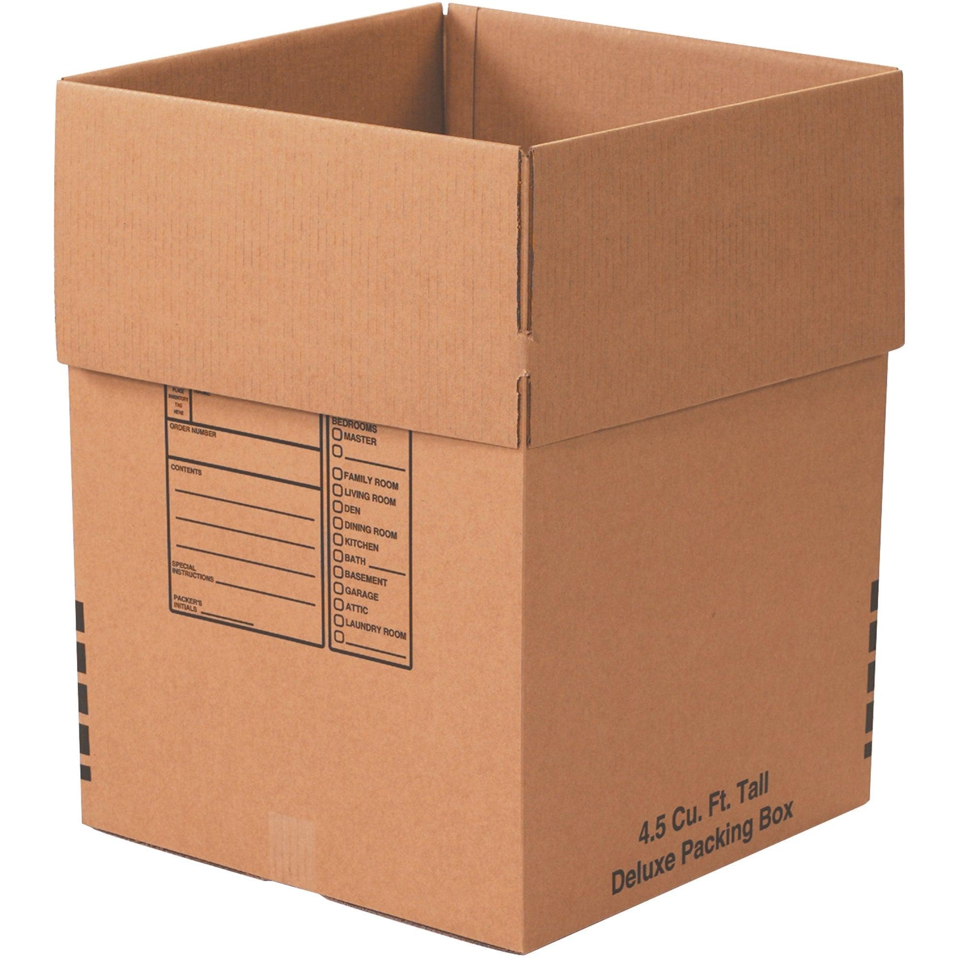 18 x 18 x 24" (6 Pack) Deluxe Packing Boxes - 181824DPBRP6