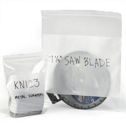 18 x 20" - 6 Mil White Block Reclosable Poly Bags - PB4034 Box Packaging Partner