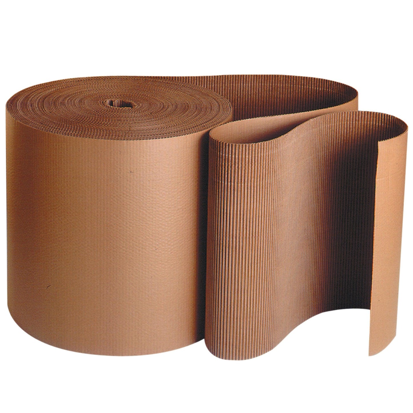 18" x 250' - A Flute Kraft Singleface Corrugated Roll - SF18