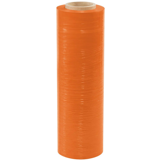 18" x 80 Gauge x 1500' Orange Cast Hand Stretch Film - SF188CORANGE Box Packaging Partner