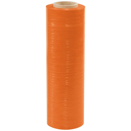 18" x 80 Gauge x 1500' Orange Cast Hand Stretch Film - SF188CORANGE