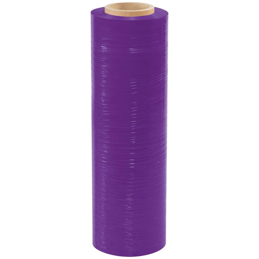 18" x 80 Gauge x 1500' Purple Cast Hand Stretch Film - SF188CPURPLE