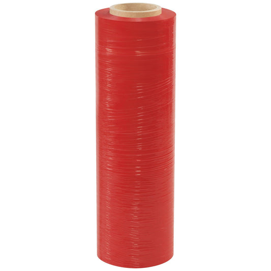 18" x 80 Gauge x 1500' Red Cast Hand Stretch Film - SF188CRED