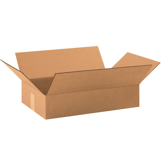 19 x 12 x 4" Flat Corrugated Boxes - 19124