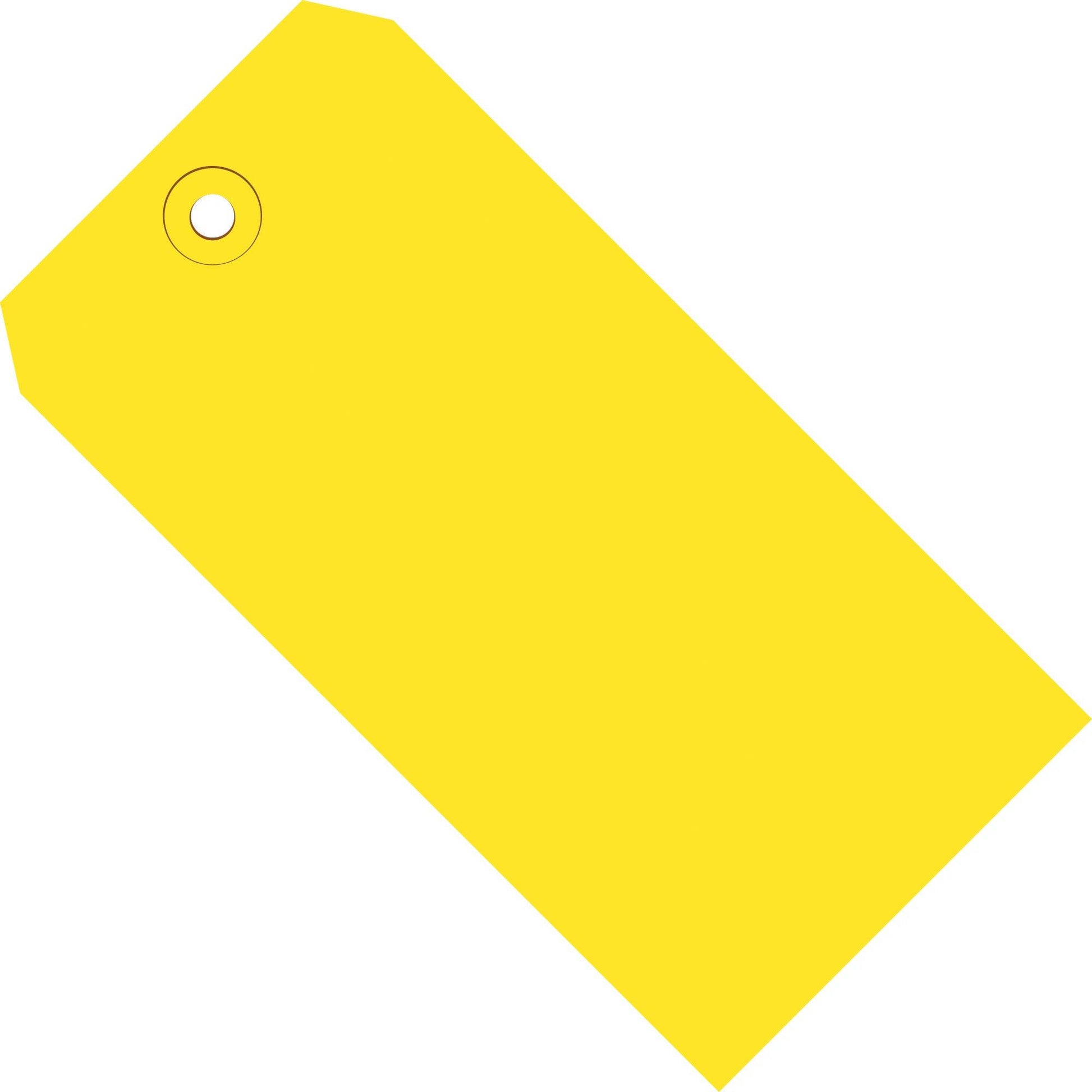 2 3/4 x 1 3/8" Yellow 13 Pt. Shipping Tags - G11011C
