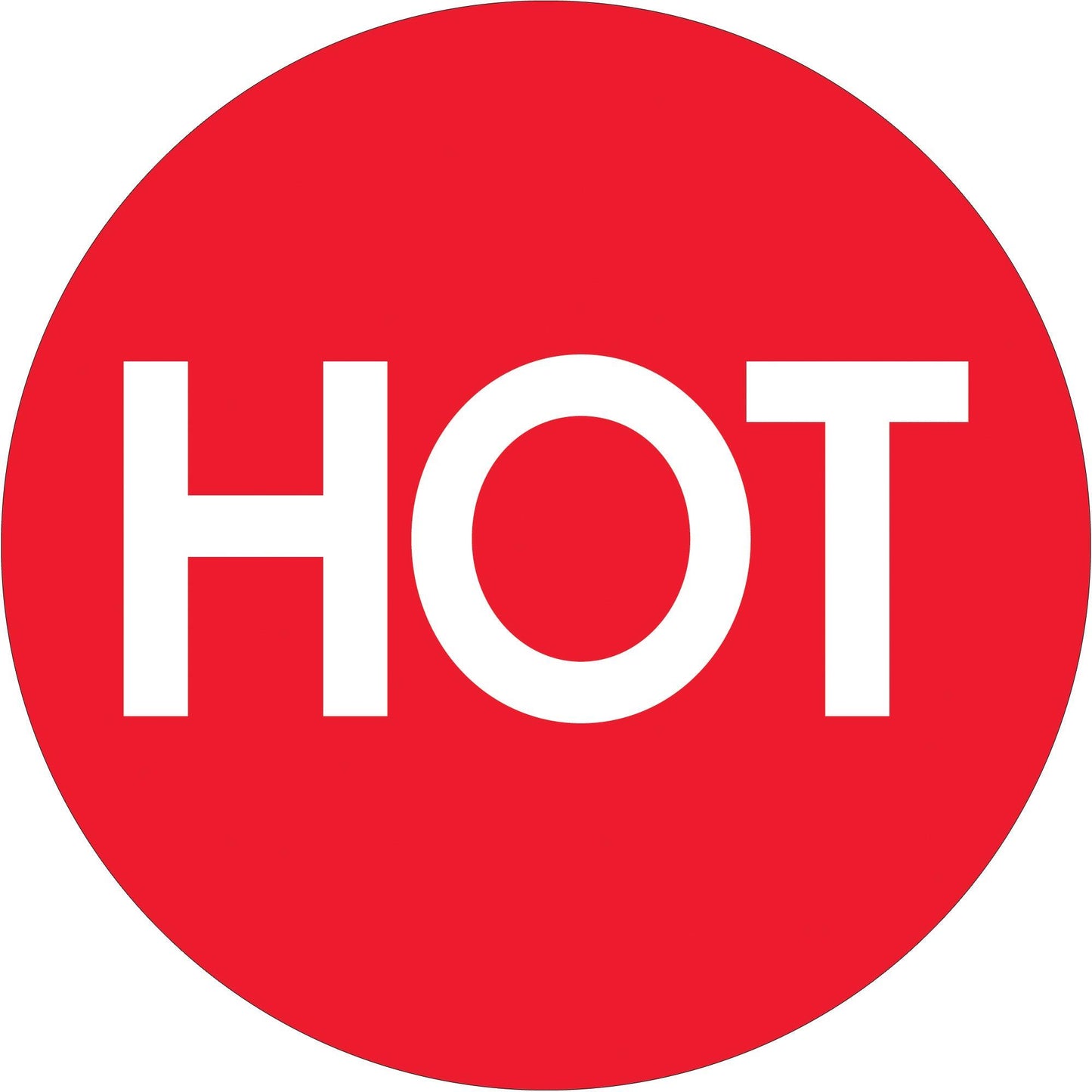 2" Circle - "Hot" (High Gloss) Labels - DL1084