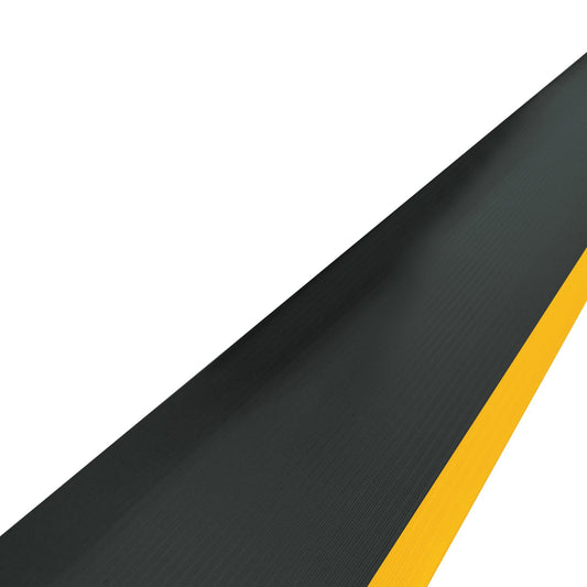 2 x 10' Black/Yellow Economy Anti-Fatigue Mat - MAT106BY