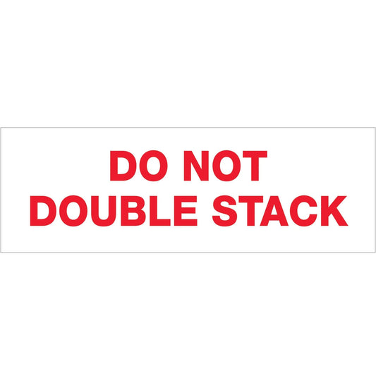 2" x 110 yds. - "Do Not Double Stack..." (18 Pack) Tape Logic® Messaged Carton Sealing Tape - T902P1818PK Box Packaging Partner