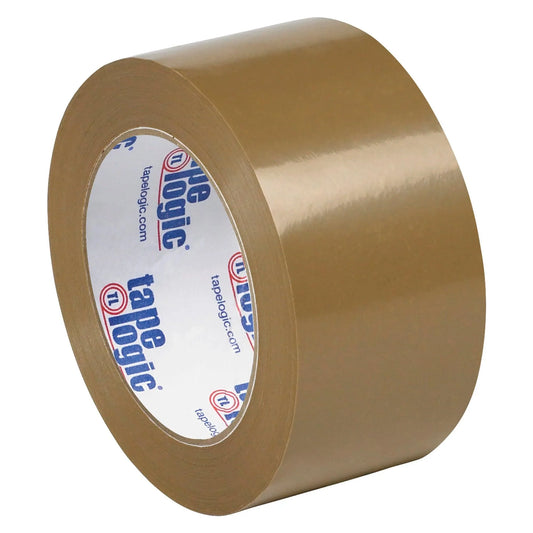 2" x 110 yds. Tan (6 Pack) Tape Logic® #53 PVC Natural Rubber Tape - T90253T6PK Box Packaging Partner