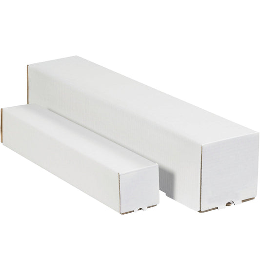 2 x 2 x 25" White Square Mailing Tubes - M2225