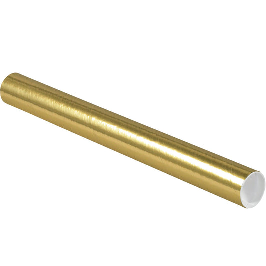 2 x 20" Gold Tubes with Caps - P2020GO