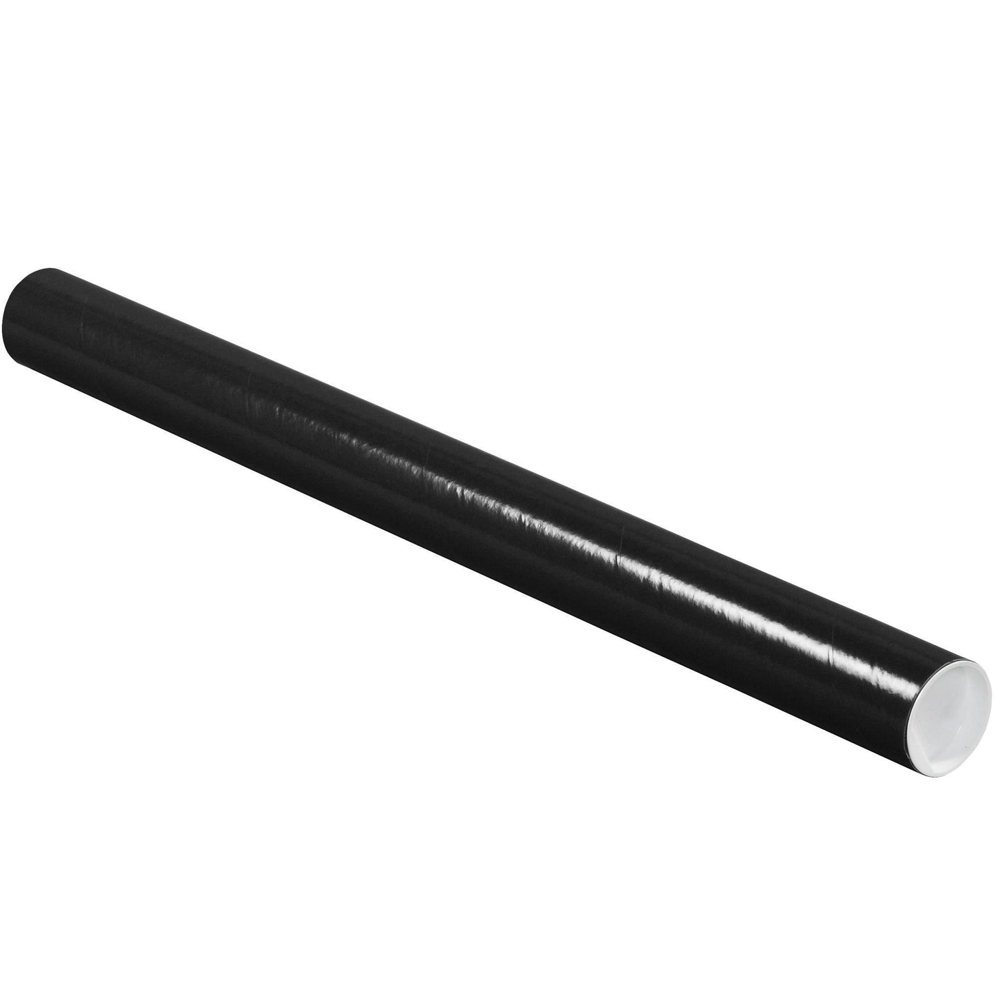 2 x 24" Black Tubes with Caps - P2024BL