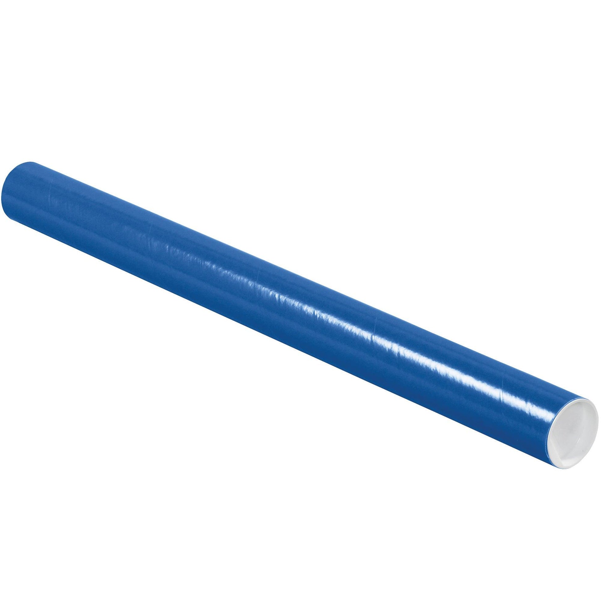 2 x 24" Blue Tubes with Caps - P2024B