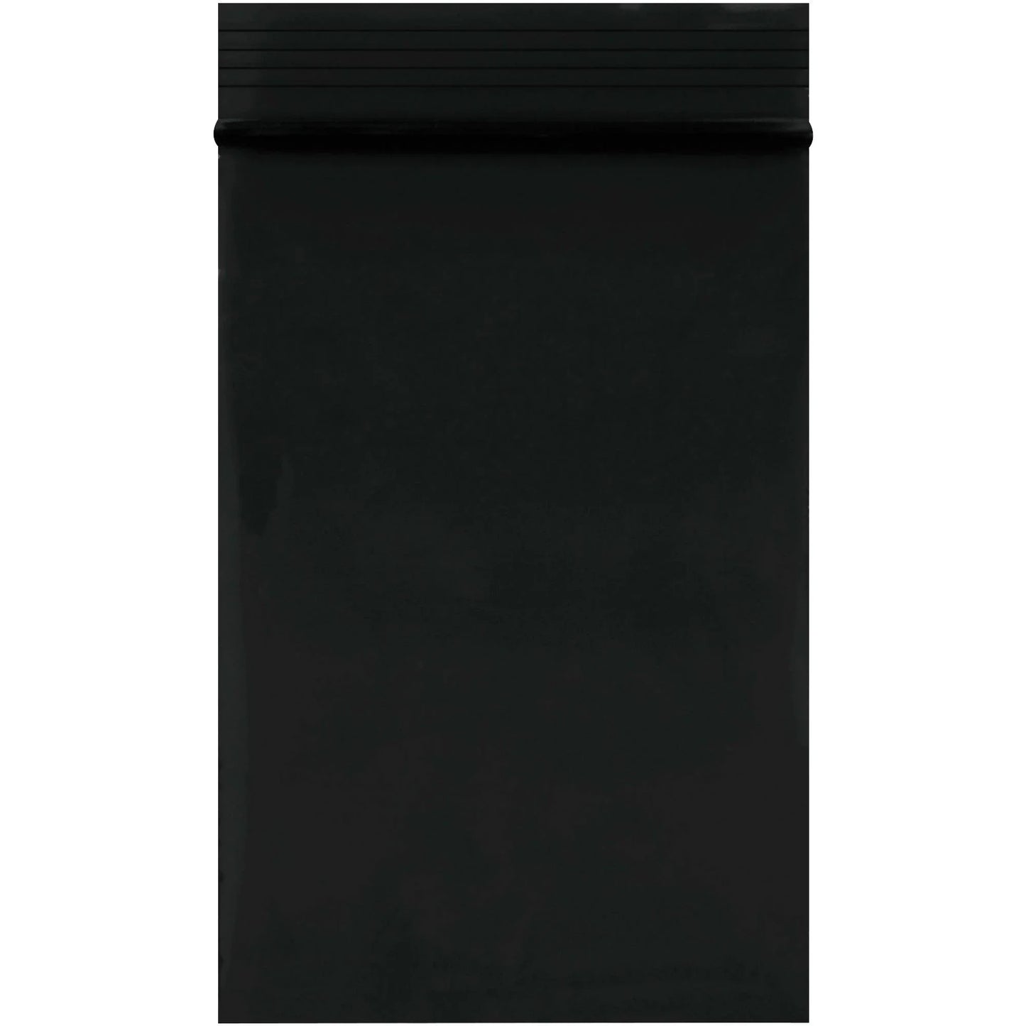 2 x 3" - 2 Mil Black Reclosable Poly Bags - PB3525BK Box Packaging Partner