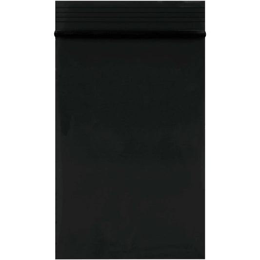 2 x 3" - 2 Mil Black Reclosable Poly Bags - PB3525BK Box Packaging Partner