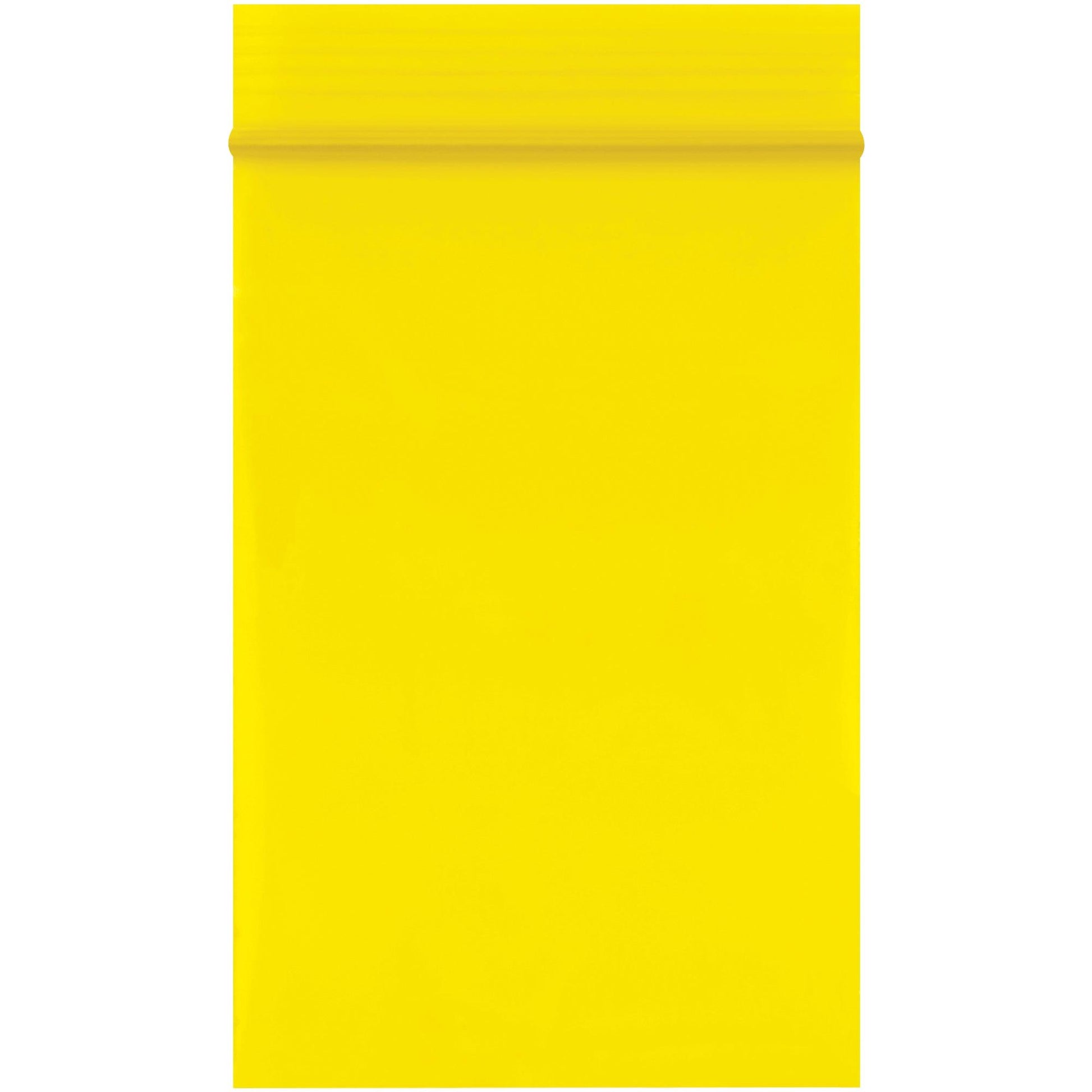 2 x 3" - 2 Mil Yellow Reclosable Poly Bags - PB3525Y