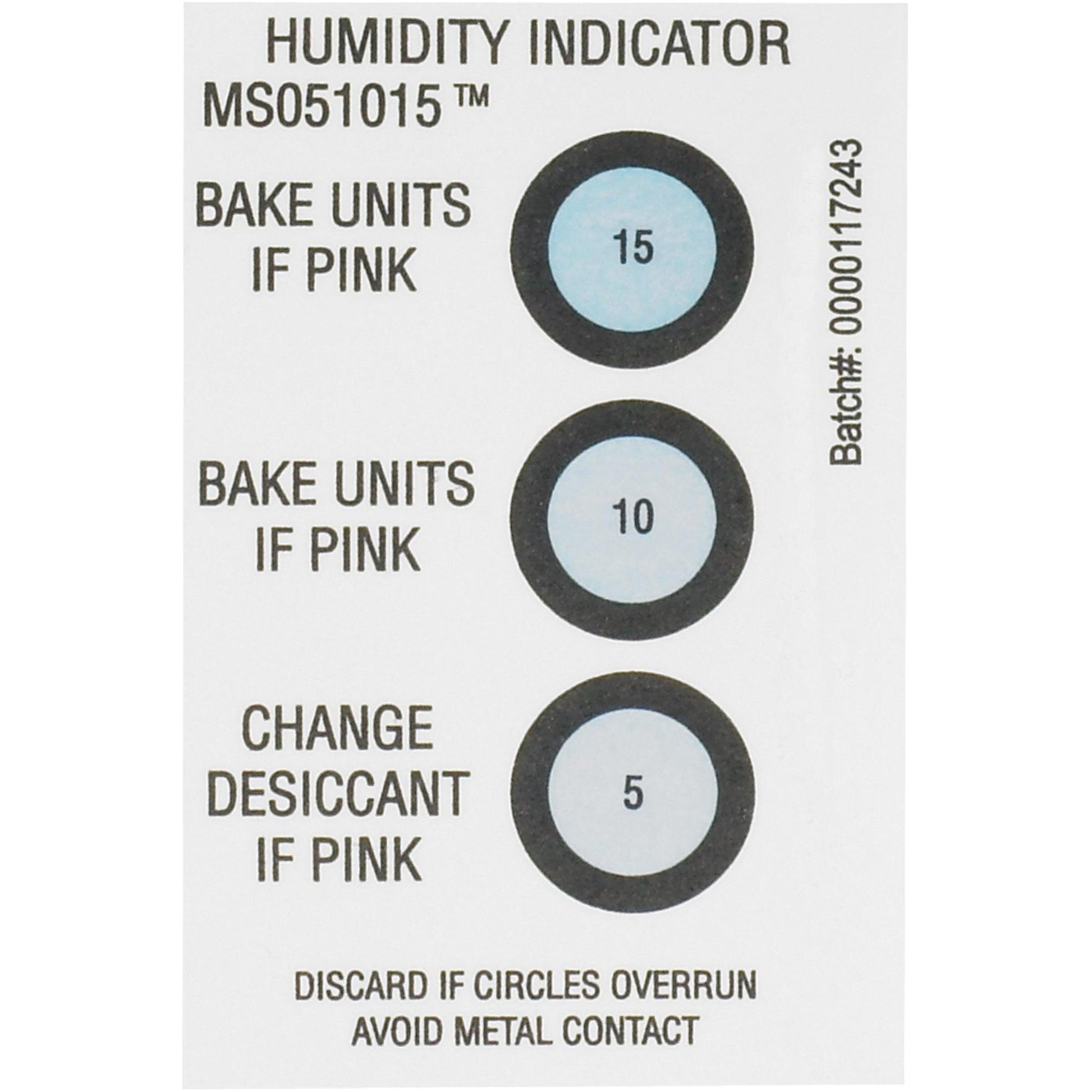 2 x 3" 5-10-15% Humidity Indicators - DES161