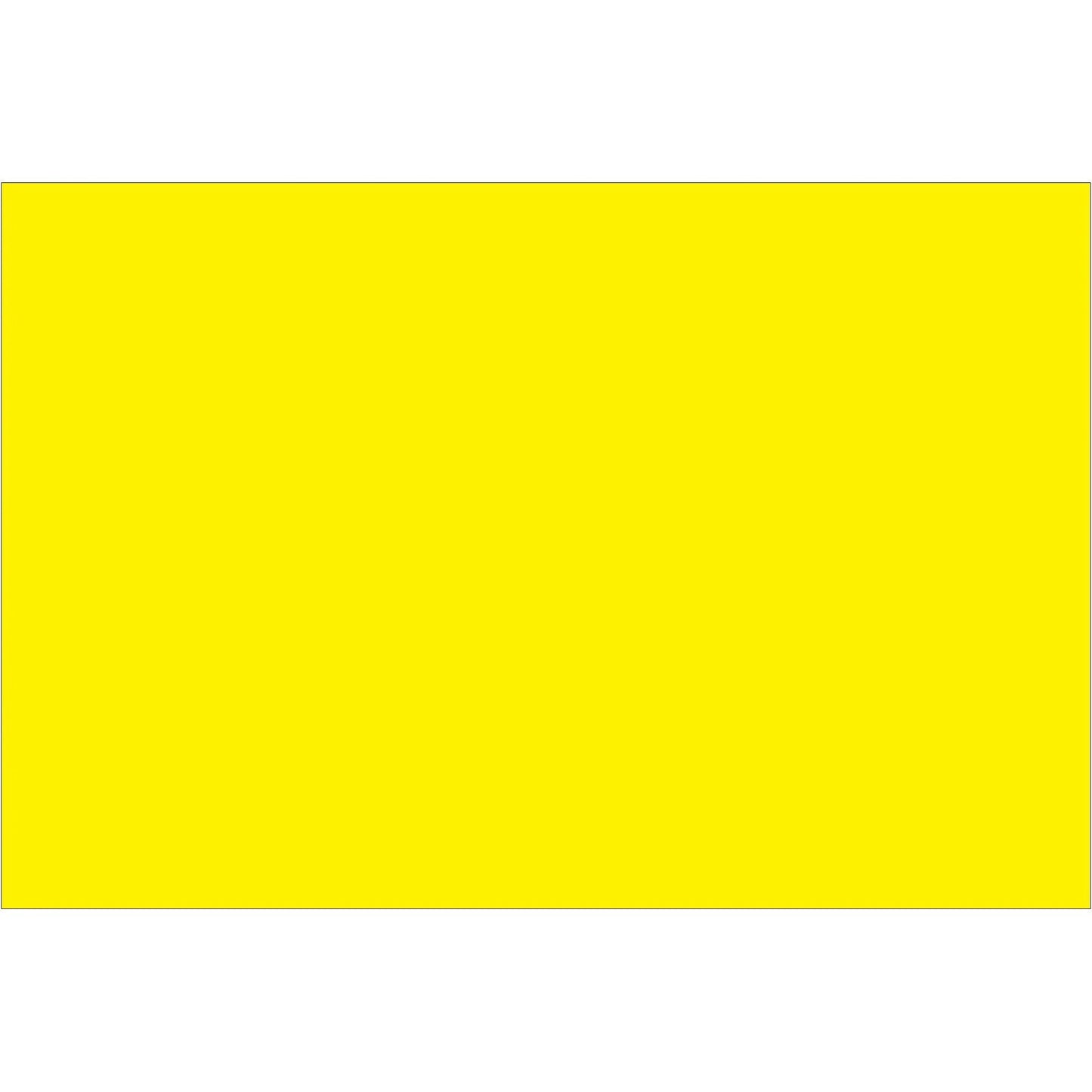 2 x 3" Fluorescent Yellow Inventory Rectangle Labels - DL630L Box Packaging Partner