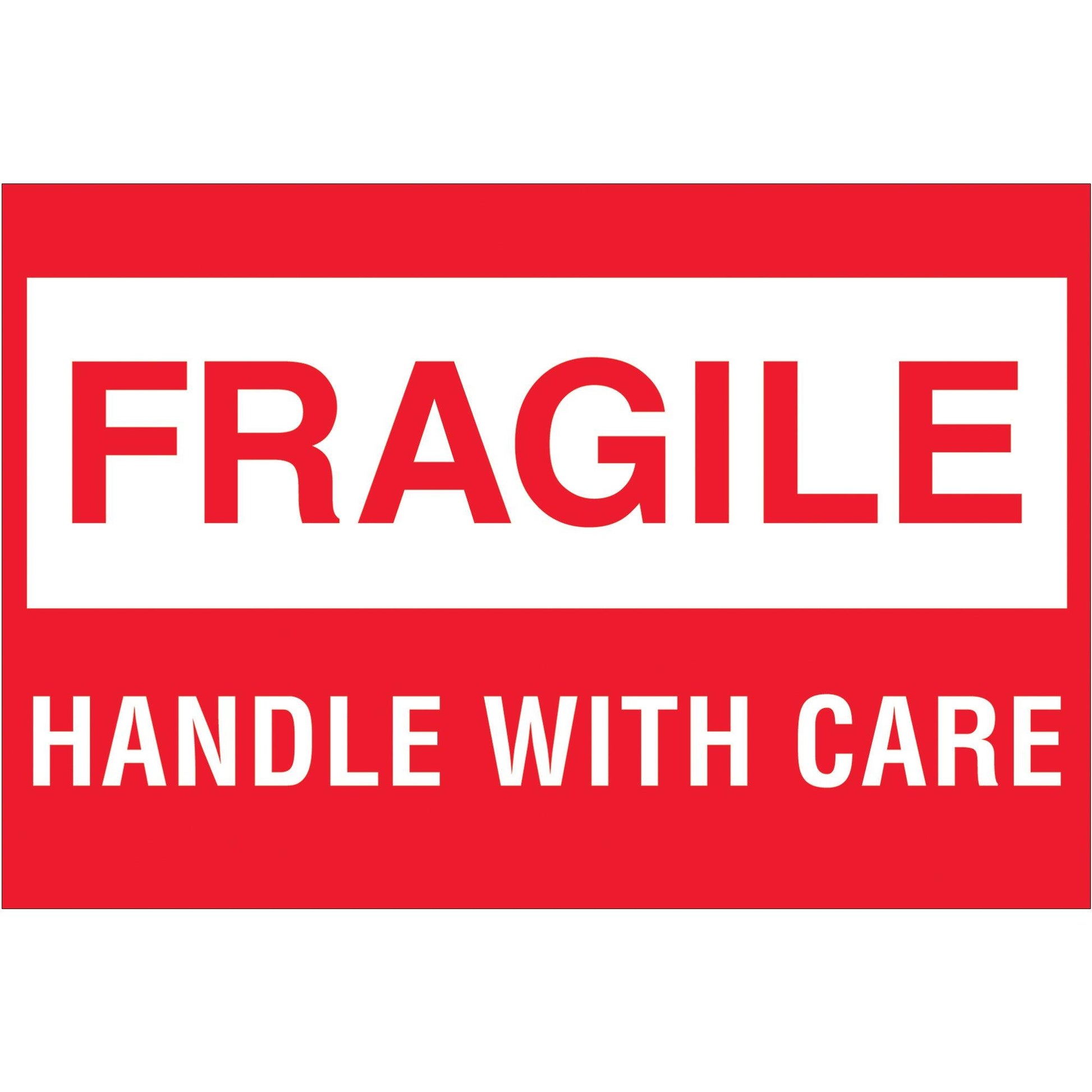 2 x 3" - "Fragile - Handle With Care" - DL1051