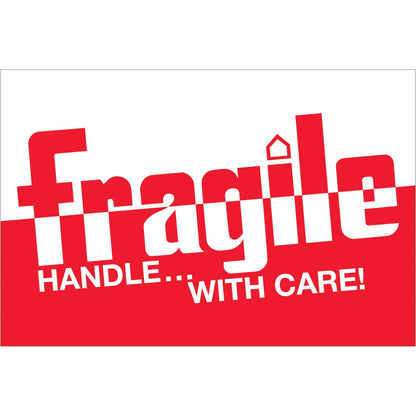 2 x 3" - "Fragile - Handle With Care" Labels - DL2157