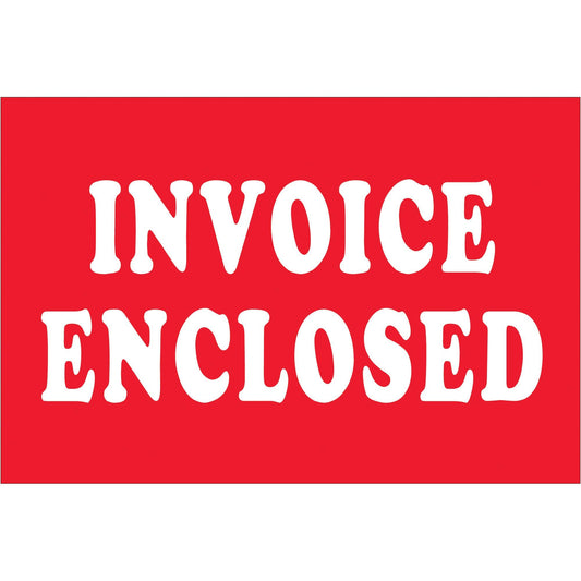 2 x 3" - "Invoice Enclosed" Labels - DL1670