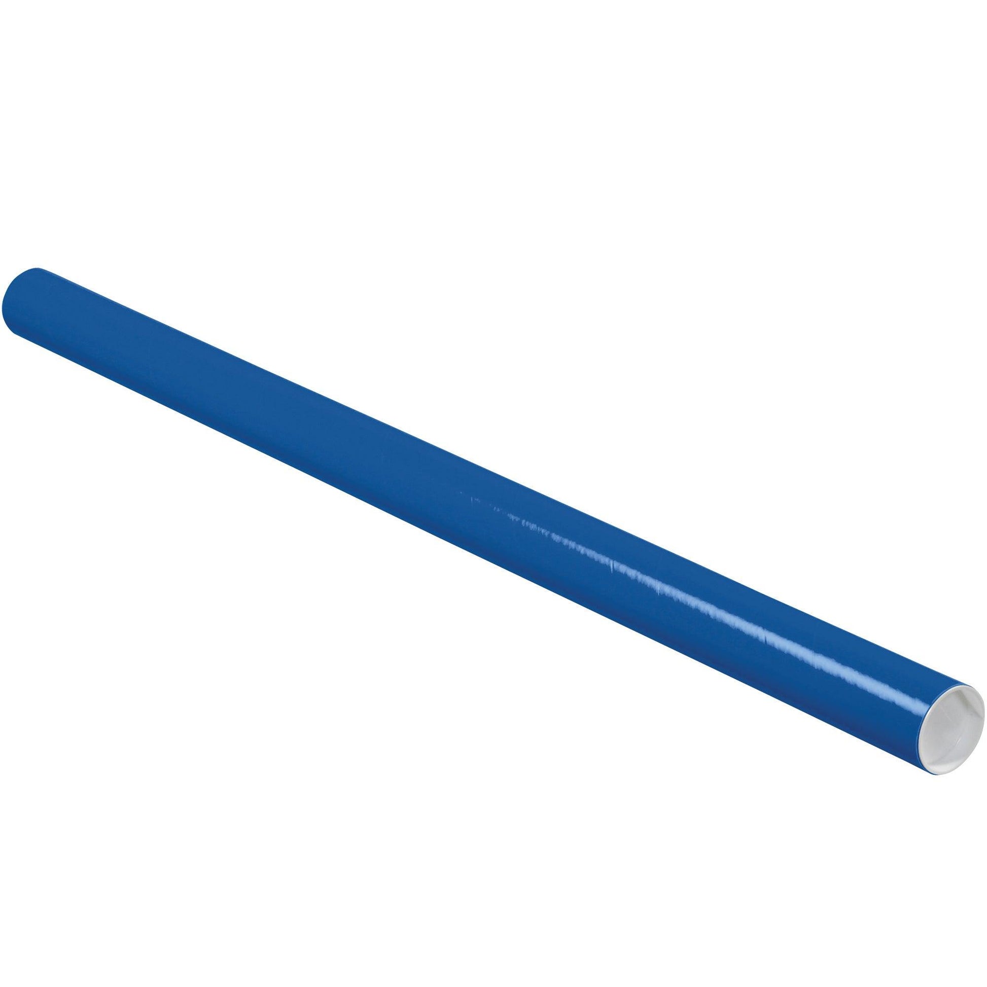 2 x 36" Blue Tubes with Caps - P2036B