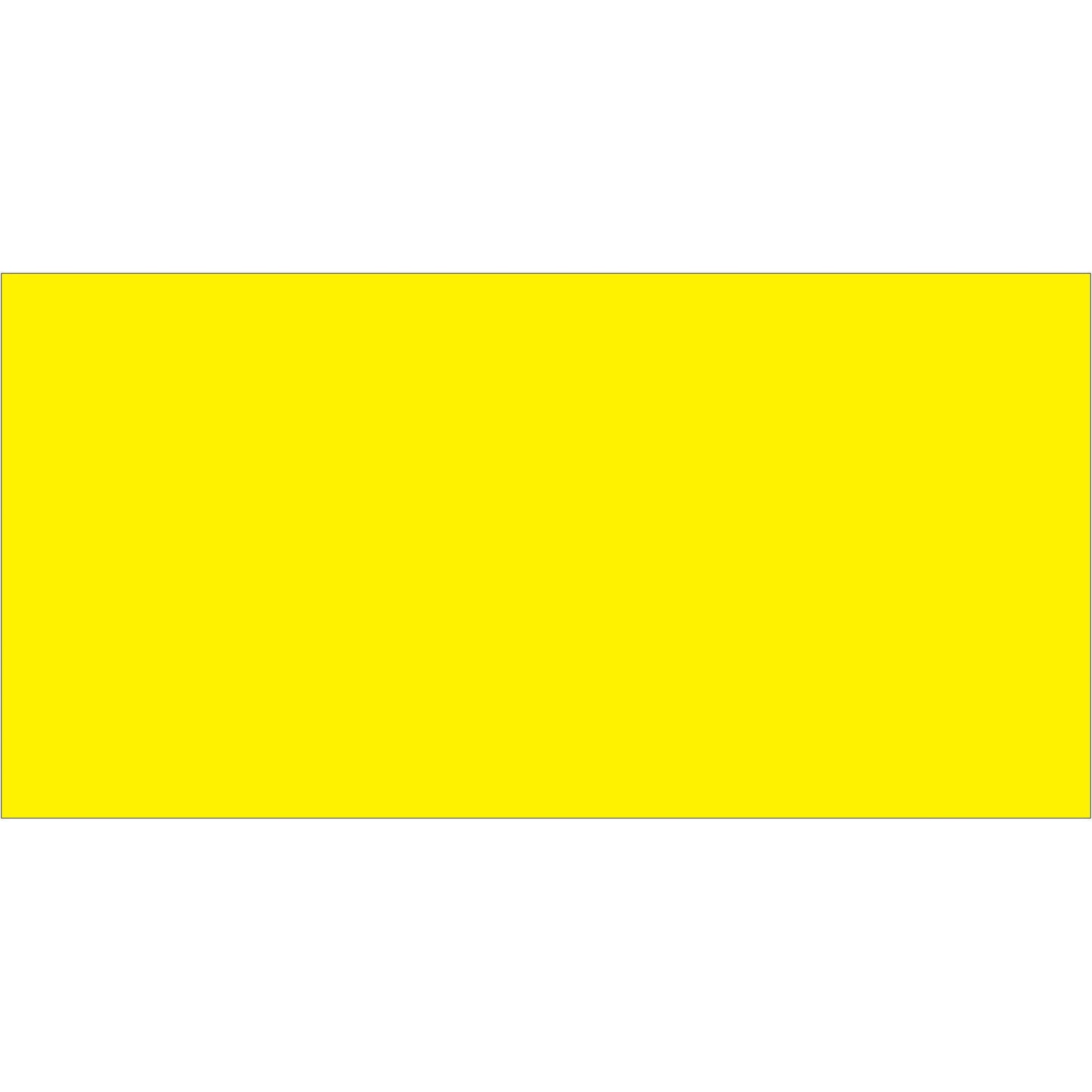 2 x 4" Fluorescent Yellow Inventory Rectangle Labels - DL636L