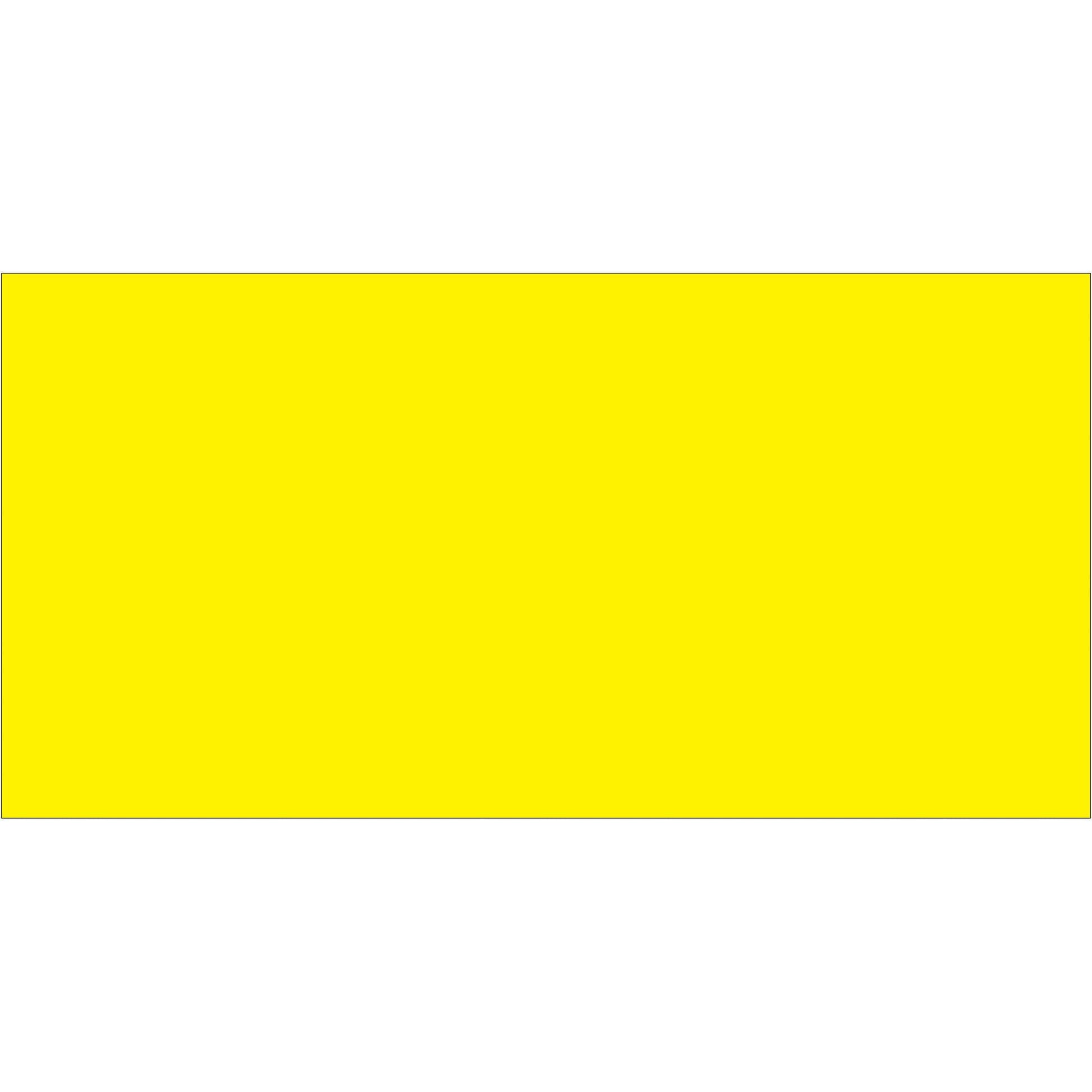 2 x 4" Fluorescent Yellow Inventory Rectangle Labels - DL636L