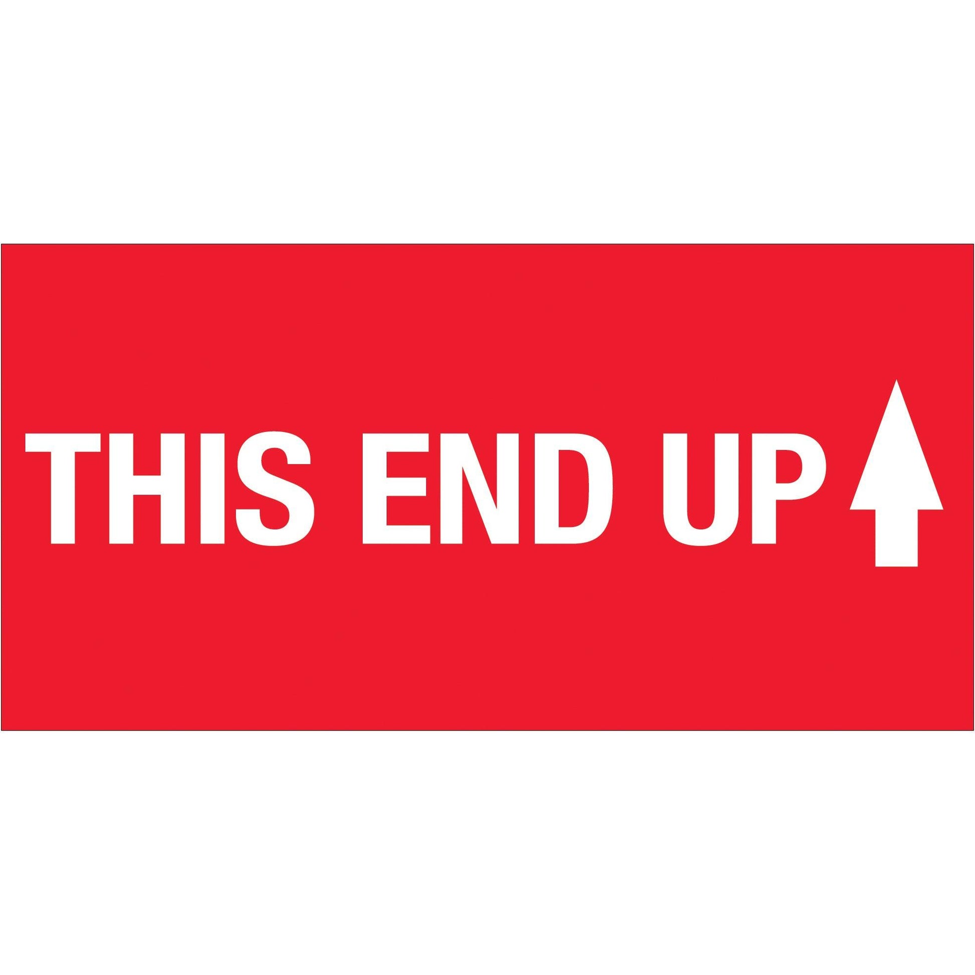 2 x 4" - "This End Up" (High Gloss) Labels - DL1083