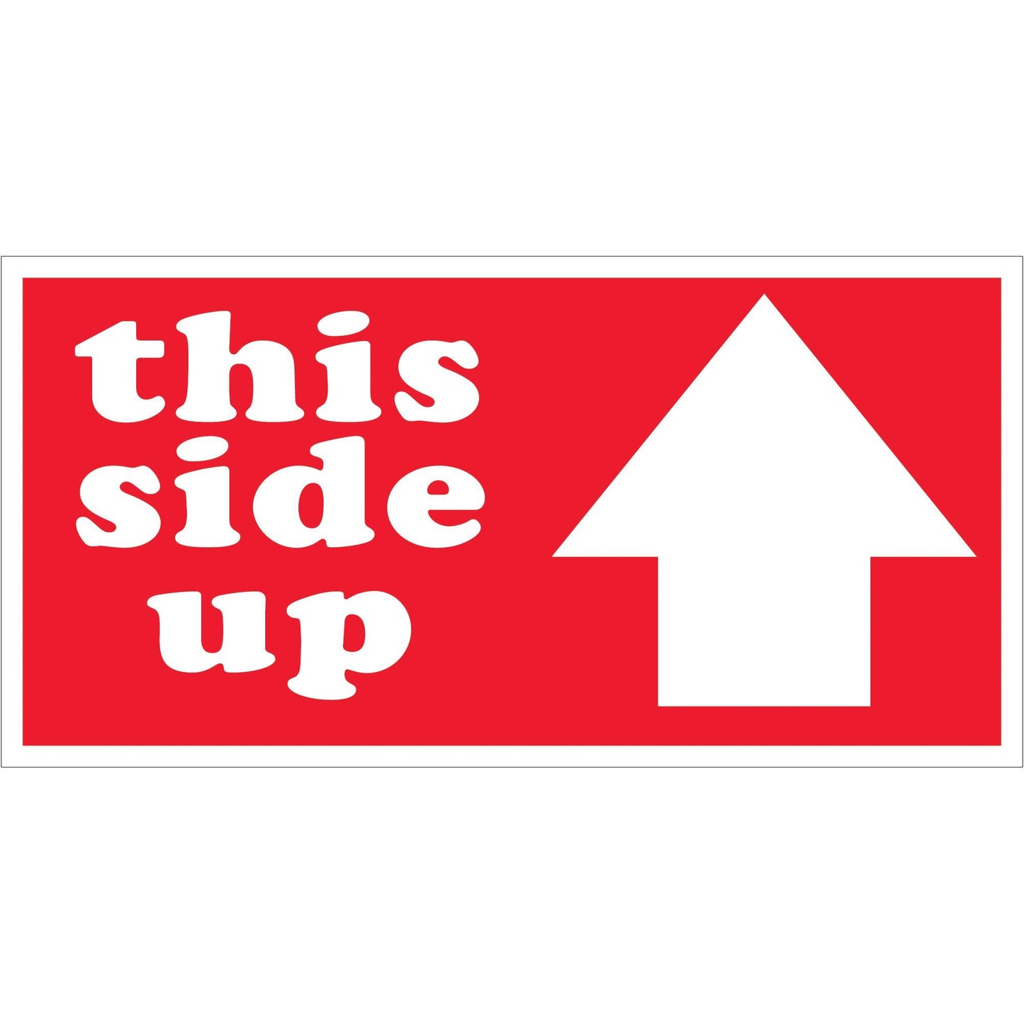 2 x 4" - "This Side Up" Arrow Labels - SCL242