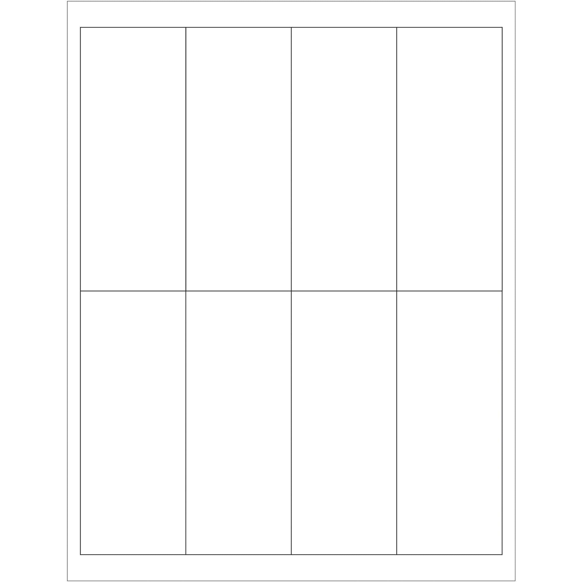 2 x 5" White Rectangle Laser Labels - LL163