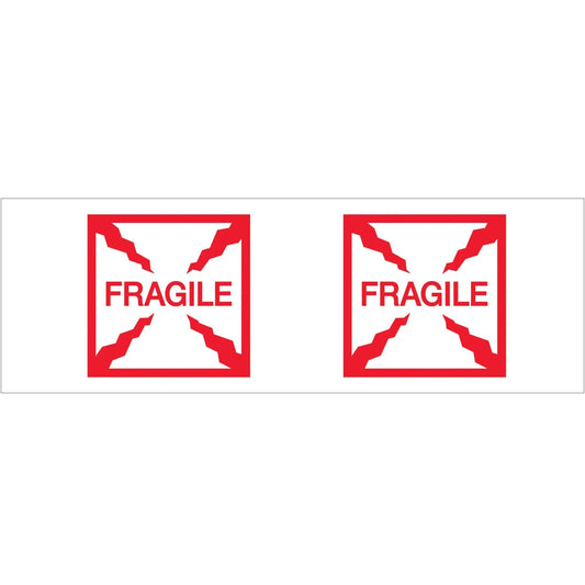 2" x 55 yds. - "Fragile (Box)" (6 Pack) Tape Logic® Messaged Carton Sealing Tape - T901P216PK Box Packaging Partner