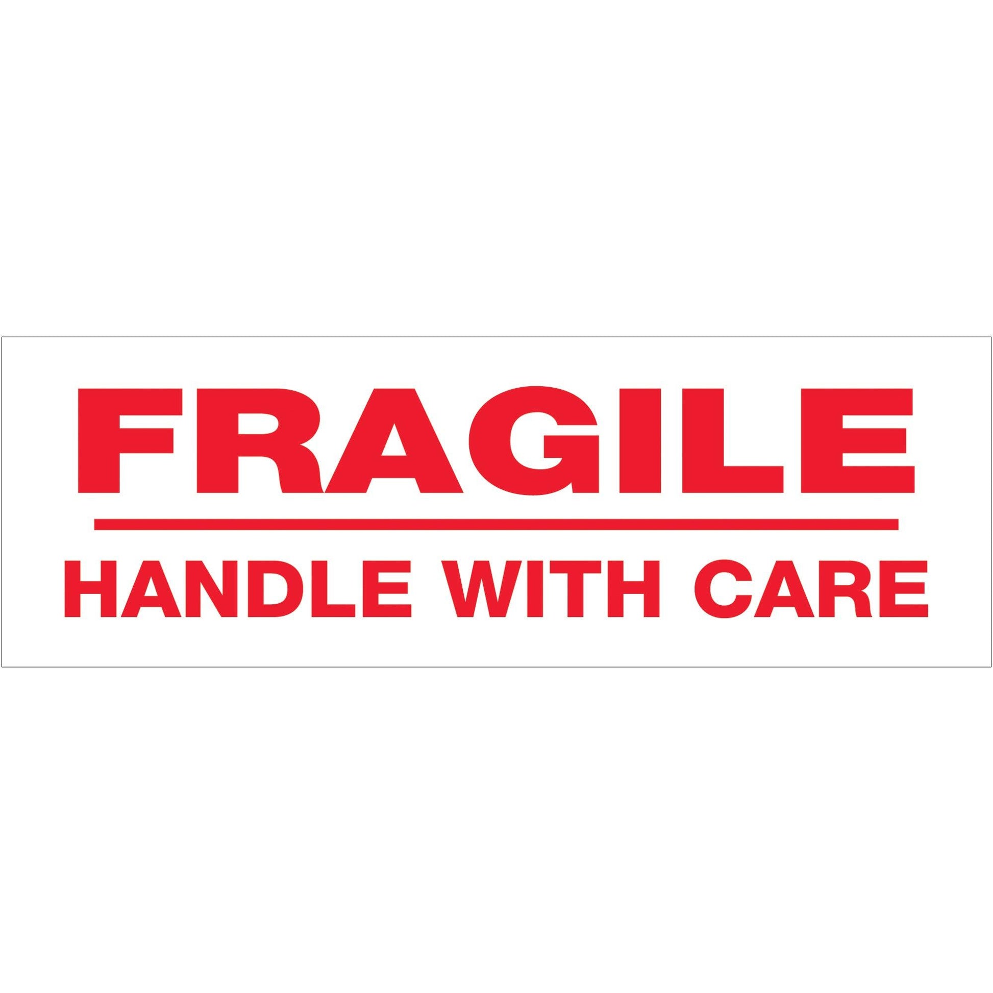 2" x 55 yds. - "Fragile Handle With Care" (18 Pack) Tape Logic® Messaged Carton Sealing Tape - T901P0218PK