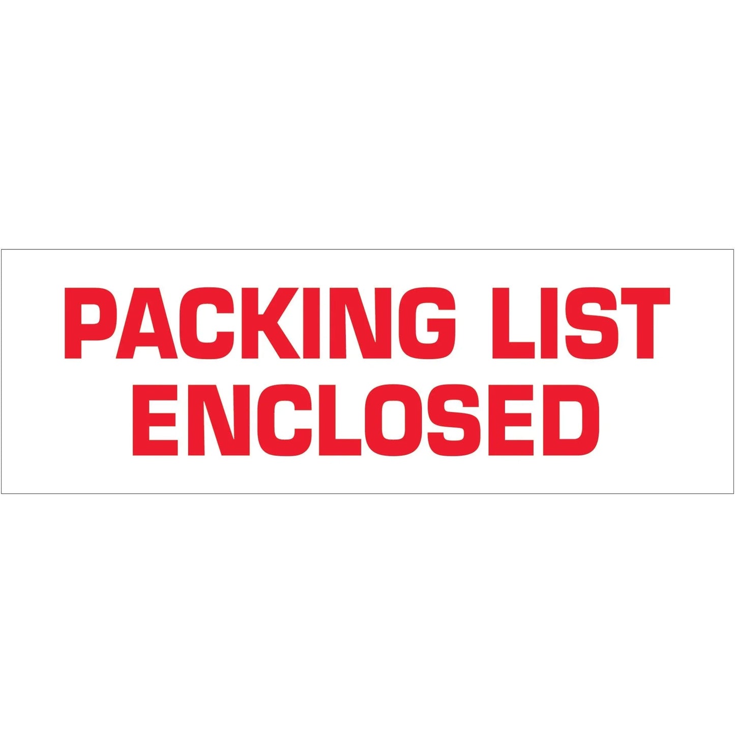 2" x 55 yds. - "Packing List Enclosed" Tape Logic® Messaged Carton Sealing Tape - T901P03 Box Packaging Partner