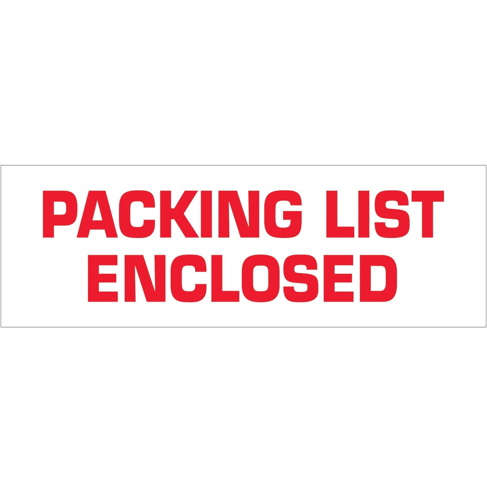 2" x 55 yds. - "Packing List Enclosed" Tape Logic® Messaged Carton Sealing Tape - T901P03 Box Packaging Partner