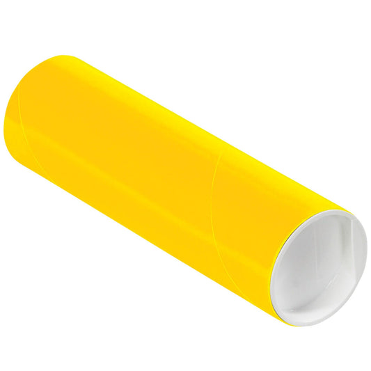 2 x 6" Yellow Tubes with Caps - P2006Y