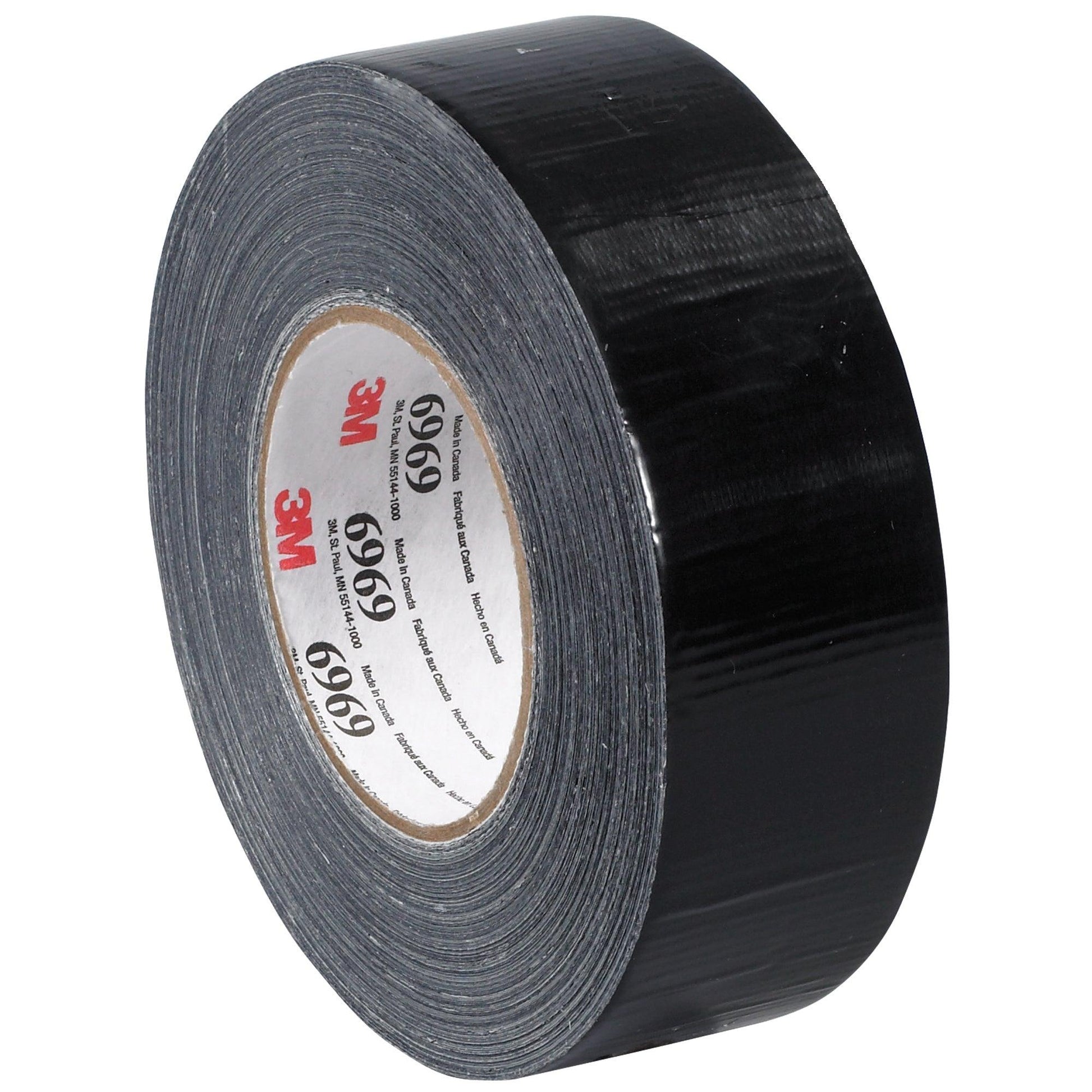 2" x 60 yds. Black 3M™ 6969 Duct Tape - T9876969B