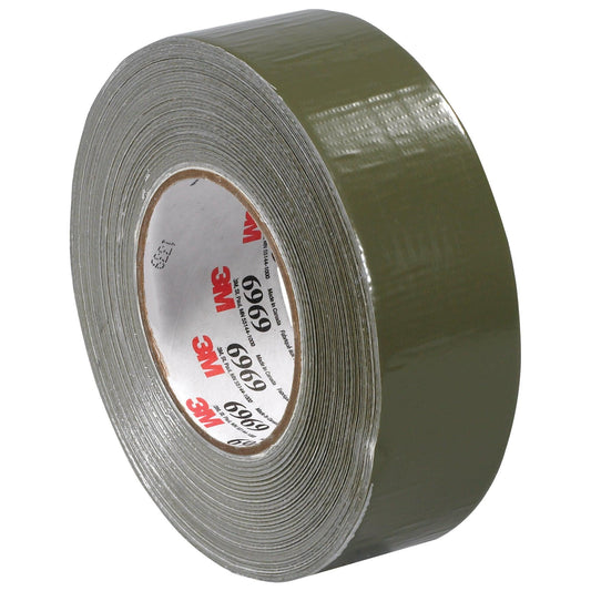 2" x 60 yds. Olive Green (3 Pack) 3M™ 6969 Duct Tape - T98769693PKG