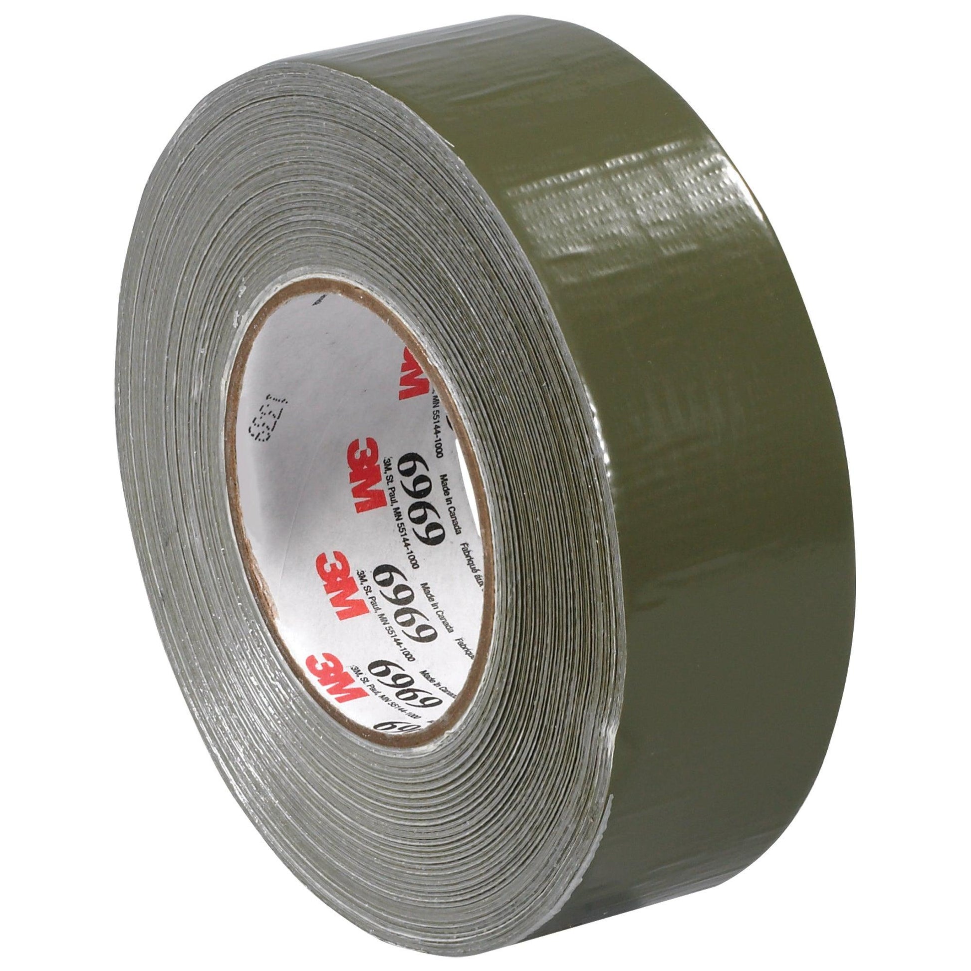 2" x 60 yds. Olive Green 3M™ 6969 Duct Tape - T9876969G